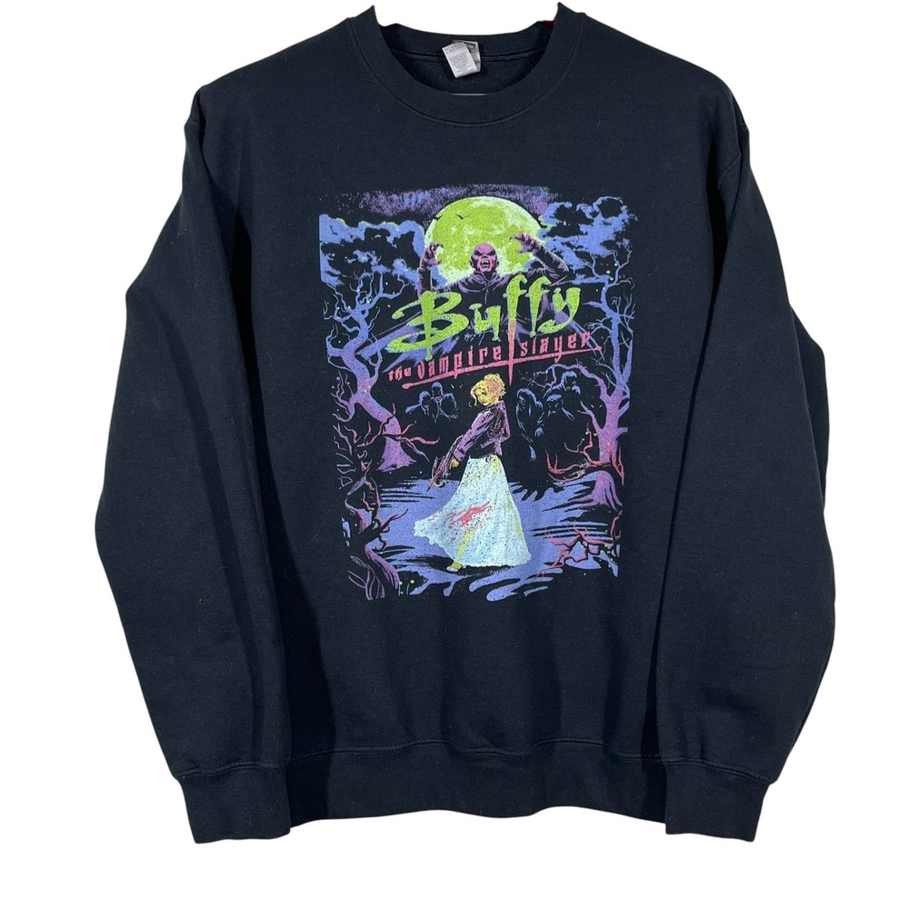 Buffy the Vampire Slayer Sweatshirt Size M Black The Master Nosferatu Graphic